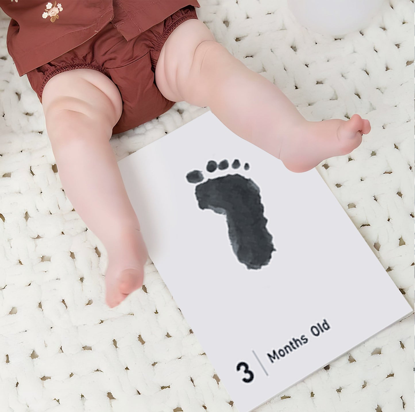 14 Pieces Baby Inkless Milestone Cards